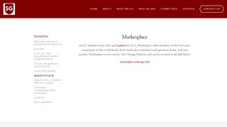 Marketplace - Student Government - University of Chicago
