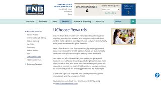 UChoose Rewards - FNB Community Bank