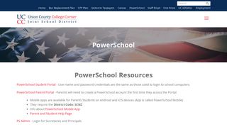 PowerSchool - Union County College Corner