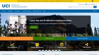 UCI Division of Continuing Education (Homepage)