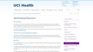 New Employee Resources | UCI Health | Orange County, CA