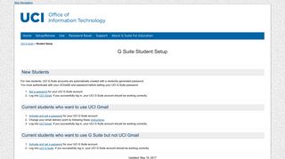 Students - UCI G Suite