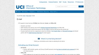 E-mail — Office of Information Technology - UCI OIT