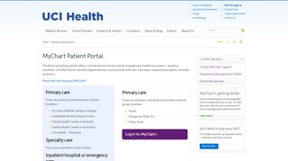 MyChart patient portal | UCI Health | Orange County, CA