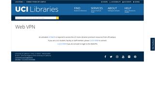 Web VPN | UC Irvine Libraries