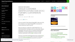 Unique Customer Identification Code (UCIC) for NBFC Customers in ...