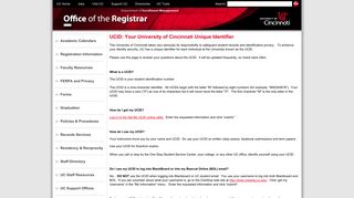 UCID: Your University of Cincinnati Unique Identifier, Home ...