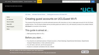Creating guest accounts on UCLGuest Wi-Fi | Information Services ...