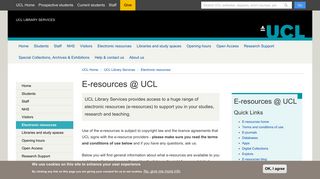 E-resources @ UCL | UCL Library Services - UCL - London's Global ...