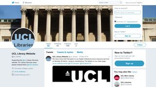 UCL Library Website (@ucl_libweb) | Twitter