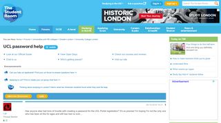 UCL password help - The Student Room