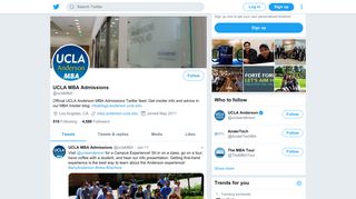 UCLA MBA Admissions (@uclaMBA) | Twitter