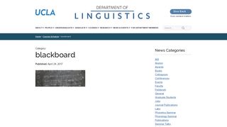 blackboard - Department of Linguistics - UCLA