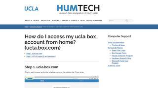 How do I access my ucla box account from home? (ucla.box.com ...