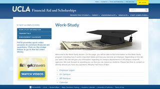Work-Study Information - UCLA Financial Aid and Scholarships