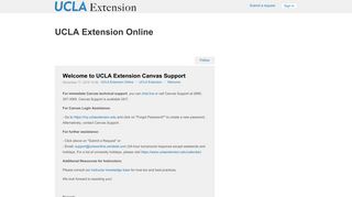 Welcome to UCLA Extension Canvas Support – UCLA Extension Online