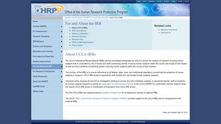 Office of the Human Research Protection Program - About UCLA IRBs