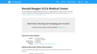 Get Medical Records from Ronald Reagan UCLA Medical Center ...