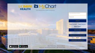 Terms & Conditions - UC Davis Health MyChart - Login Page