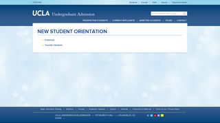 New Bruins - Orientation - UCLA Undergraduate Admission