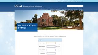 UCLA myApplication Status - UCLA Undergraduate Admission
