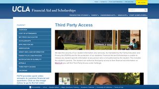 Third Party Access - UCLA Financial Aid and Scholarships