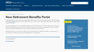 New Retirement Benefits Portal | UCLA Human Resources