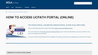 How to Access UCPath Portal (Online) | UCLA UCPath