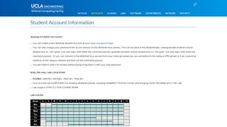 Student Account Information - SEASnet - UCLA.edu