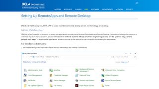 Setting Up RemoteApps and Remote Desktop - SEASnet - UCLA.edu