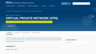 Virtual Private Network (VPN) | UCLA IT Services