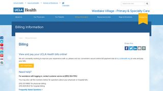 Billing Information - Billing | UCLA Health