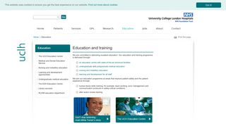 Education and training - UCLH