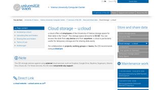 Cloud storage – u:cloud