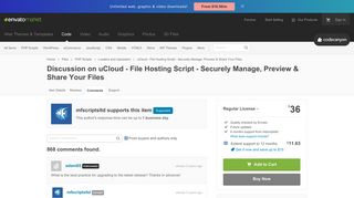 Discussion on uCloud - File Hosting Script - Securely Manage ...