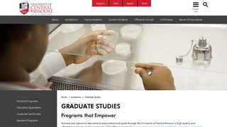 Graduate Studies - University of Central Missouri