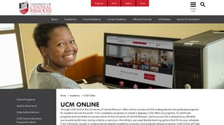 UCM Online - University of Central Missouri