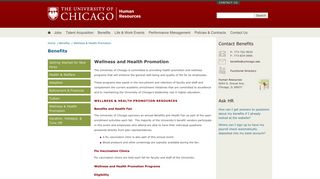 Wellness and Health Promotion | The University of Chicago