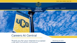 UCO: Careers At Central