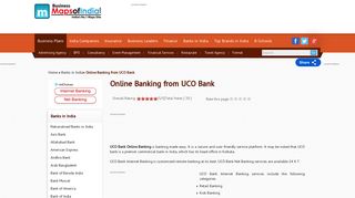 Online Banking from UCO Bank - Business Maps of India