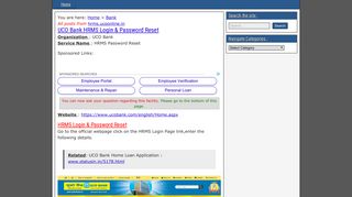UCO Bank HRMS Login & Password Reset – www.statusin.in