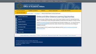UCO: Online and Other Distance Learning Opportunities at the ...