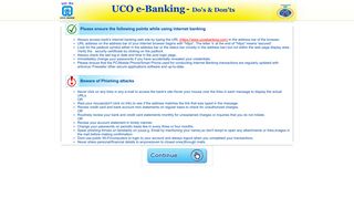 Beware of Phishing - UCO Bank
