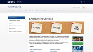 Employment Services | Human Resources - UConn Health