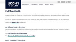 MyUConnHealth | UConn Health