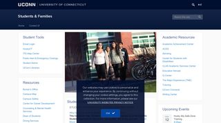 UConn Students' Page - University of Connecticut