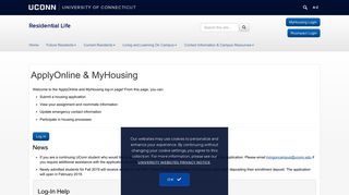 ApplyOnline & MyHousing | Residential Life - UConn Residential Life