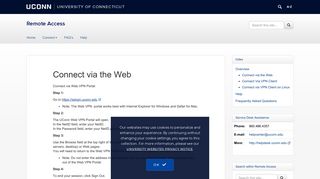 Connect via the Web | Remote Access