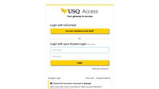 Access Login - USQ