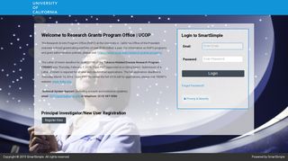 SmartSimple | Research Grants Program Office | UCOP